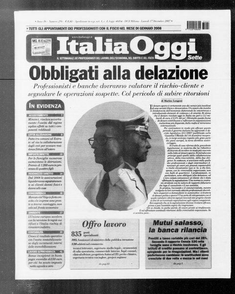 Italia oggi : quotidiano di economia finanza e politica